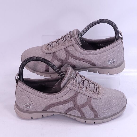 Skechers EZ Flex Renew Running Athletic Shoe Womens Size 6 23462 Gray White - Picture 6 of 9